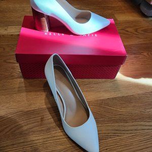 Kelly & Katie White Pumps